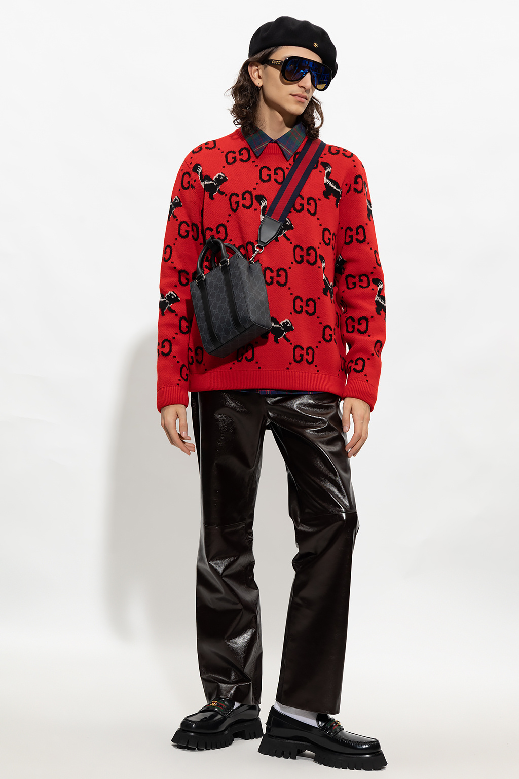 Red Sweater with logo Gucci - SchaferandweinerShops BF